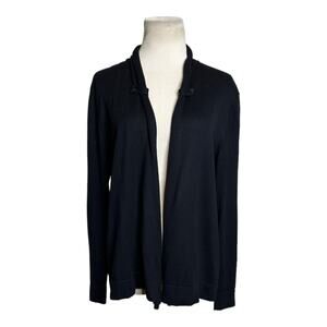 Lord & Taylor black long sleeves open front cardigan size PL